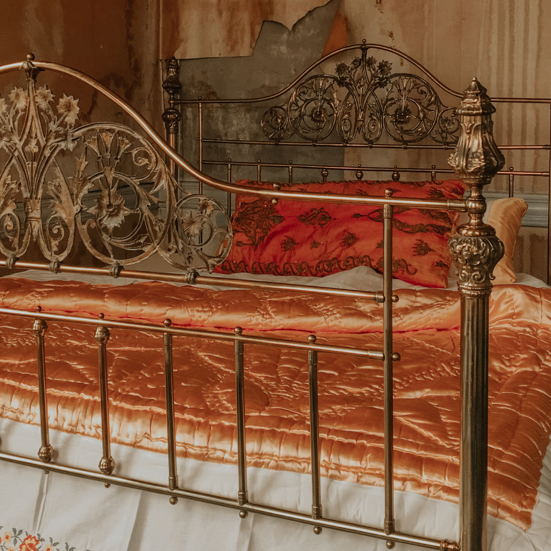 antique bed frame