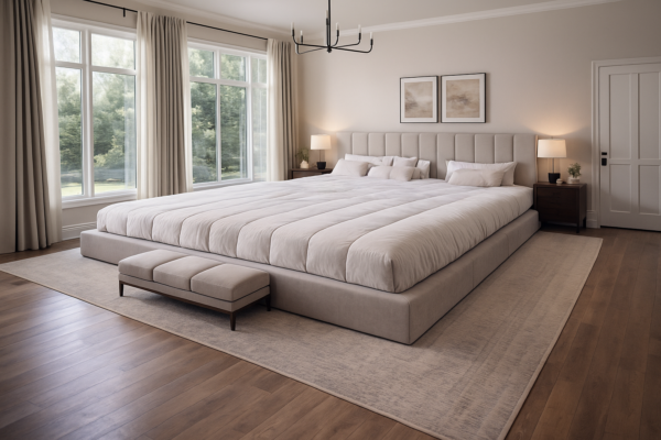 imperial king mattress in bedroom